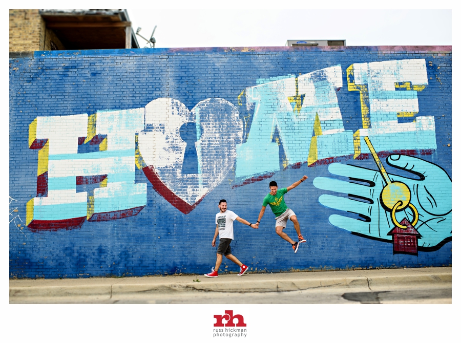 LGBTQ Couple in Chicago for their Engagement Session.